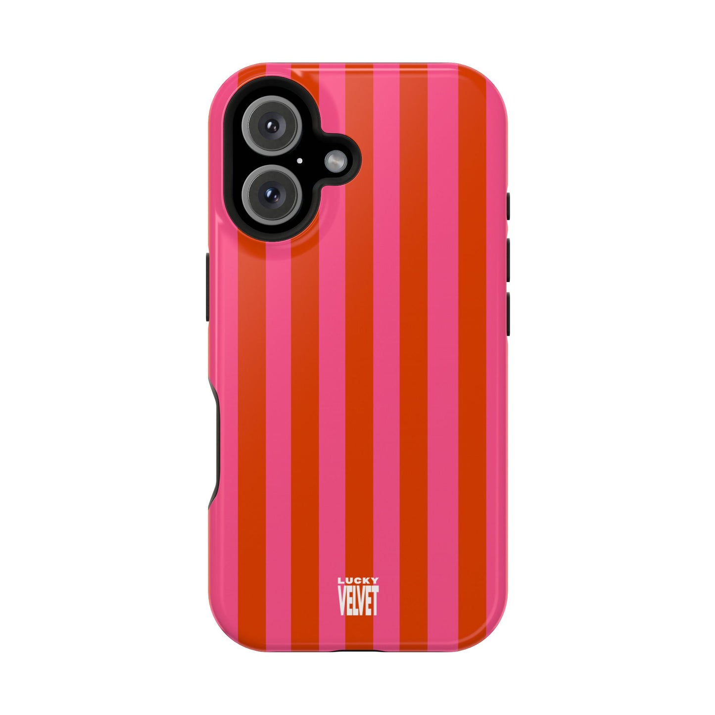 HOT PINK STRIPE MAGSAFE CASE