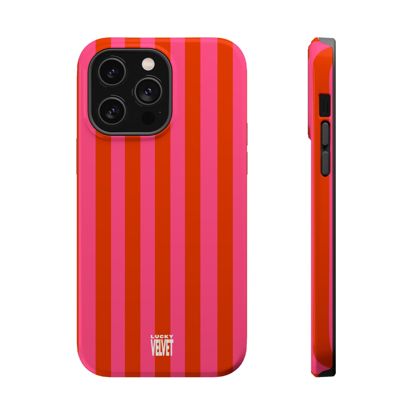 HOT PINK STRIPE MAGSAFE CASE