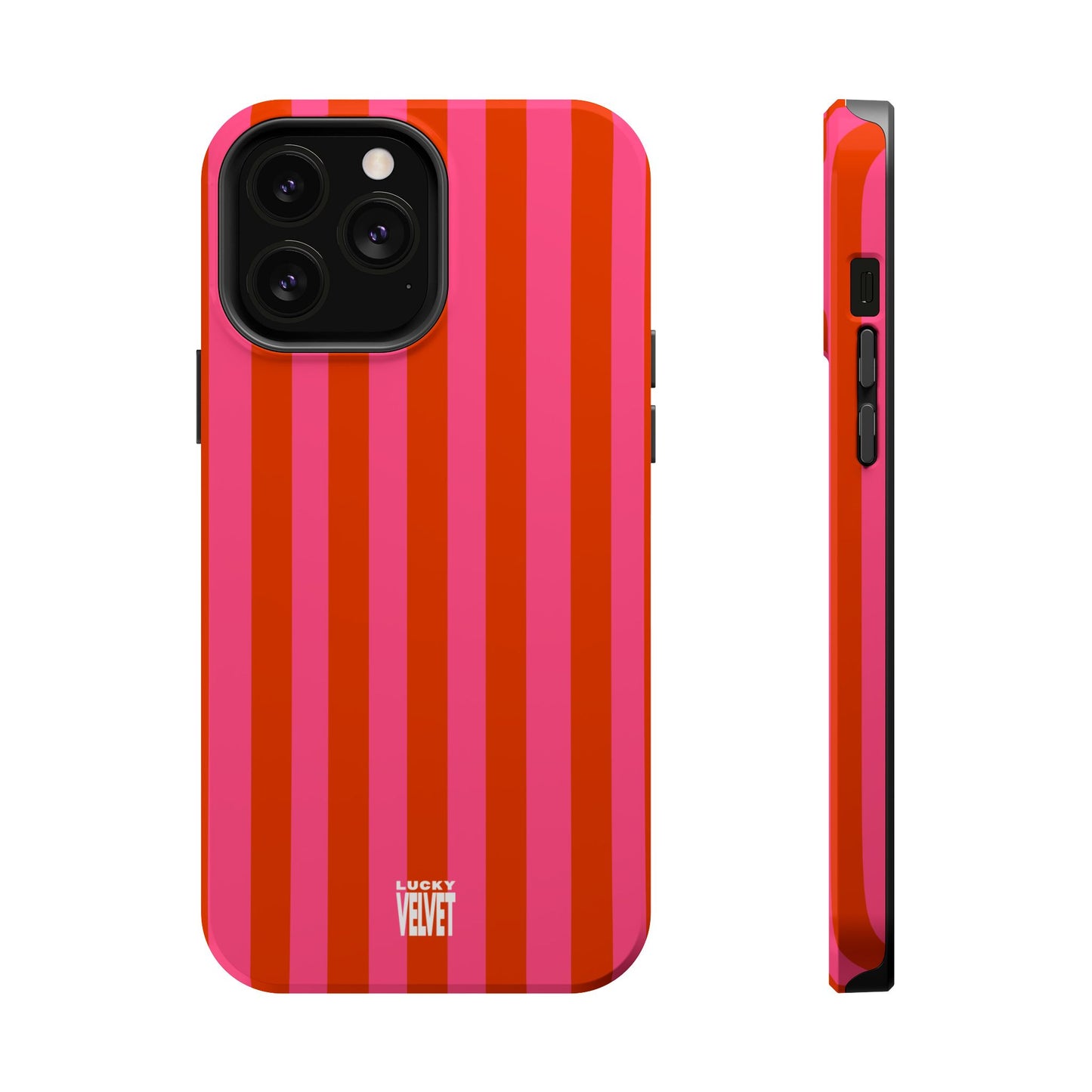 HOT PINK STRIPE MAGSAFE CASE