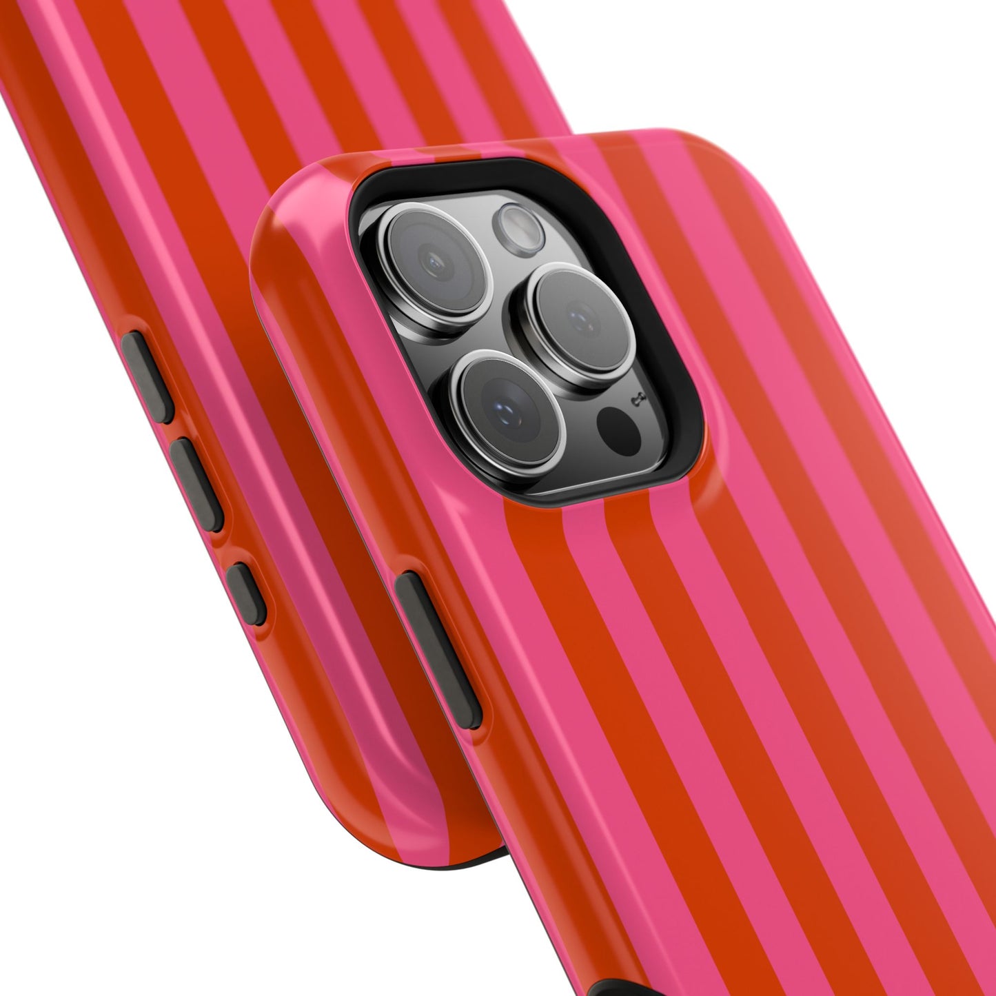 HOT PINK STRIPE MAGSAFE CASE