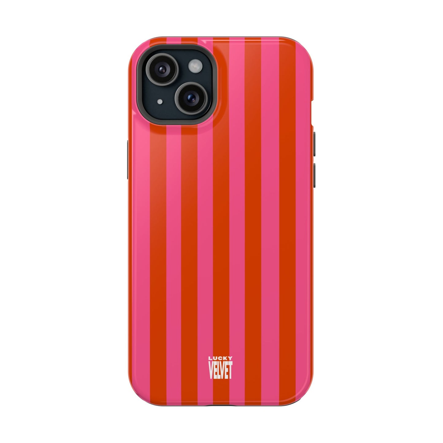 HOT PINK STRIPE MAGSAFE CASE