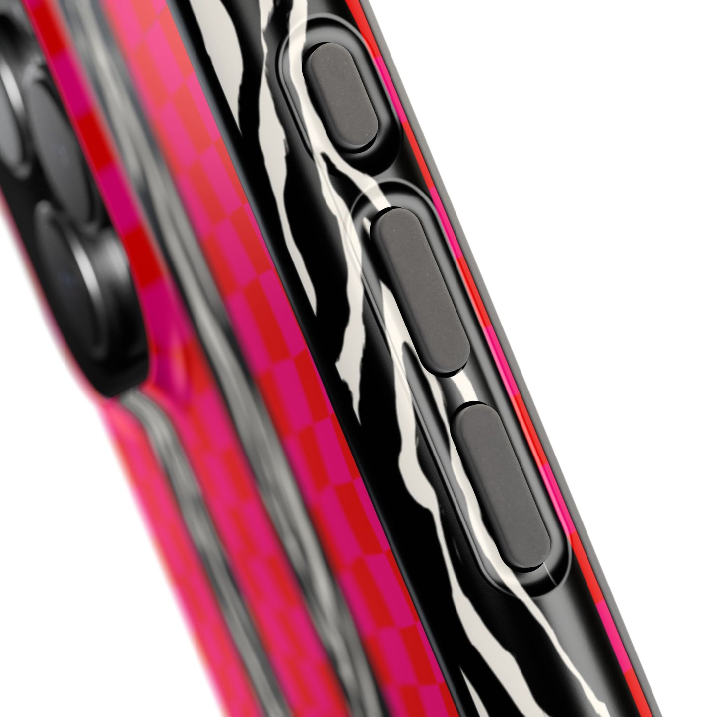 PINK ZEBRA CHECK MAGSAFE CASE