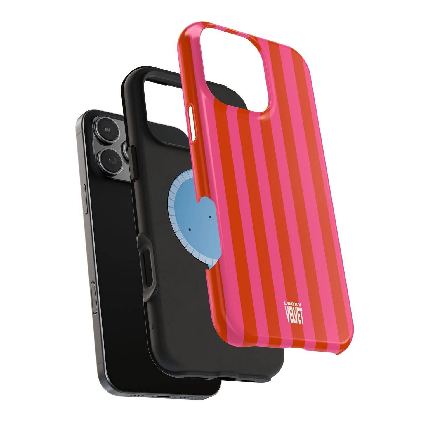 HOT PINK STRIPE MAGSAFE CASE