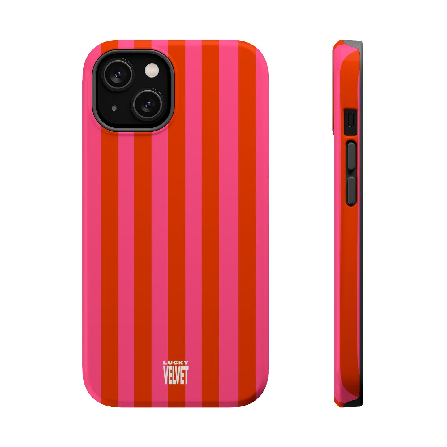 HOT PINK STRIPE MAGSAFE CASE