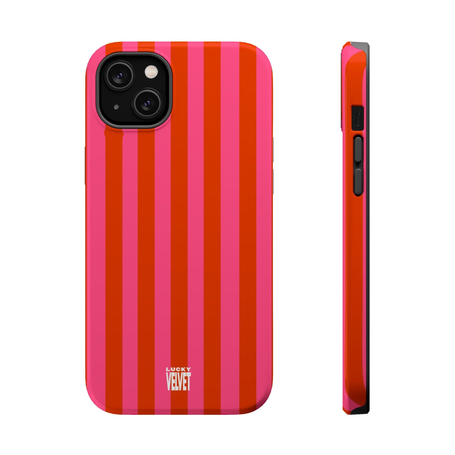 HOT PINK STRIPE MAGSAFE CASE