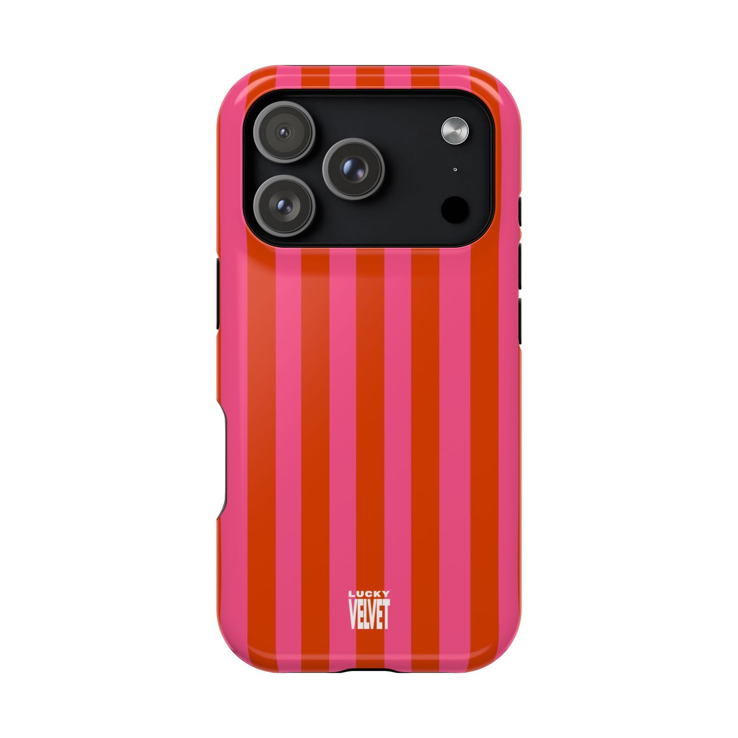 HOT PINK STRIPE MAGSAFE CASE