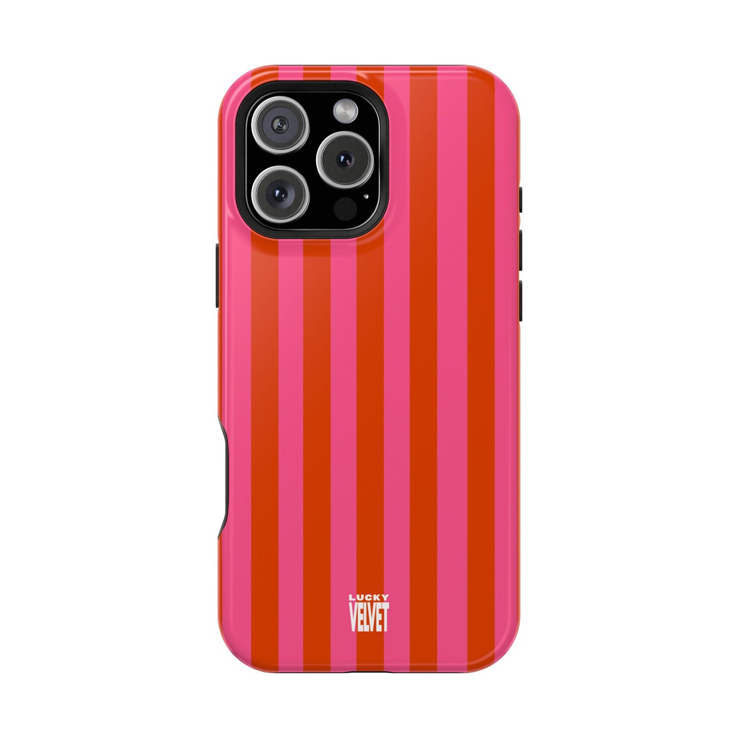 HOT PINK STRIPE MAGSAFE CASE