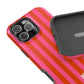 HOT PINK STRIPE MAGSAFE CASE