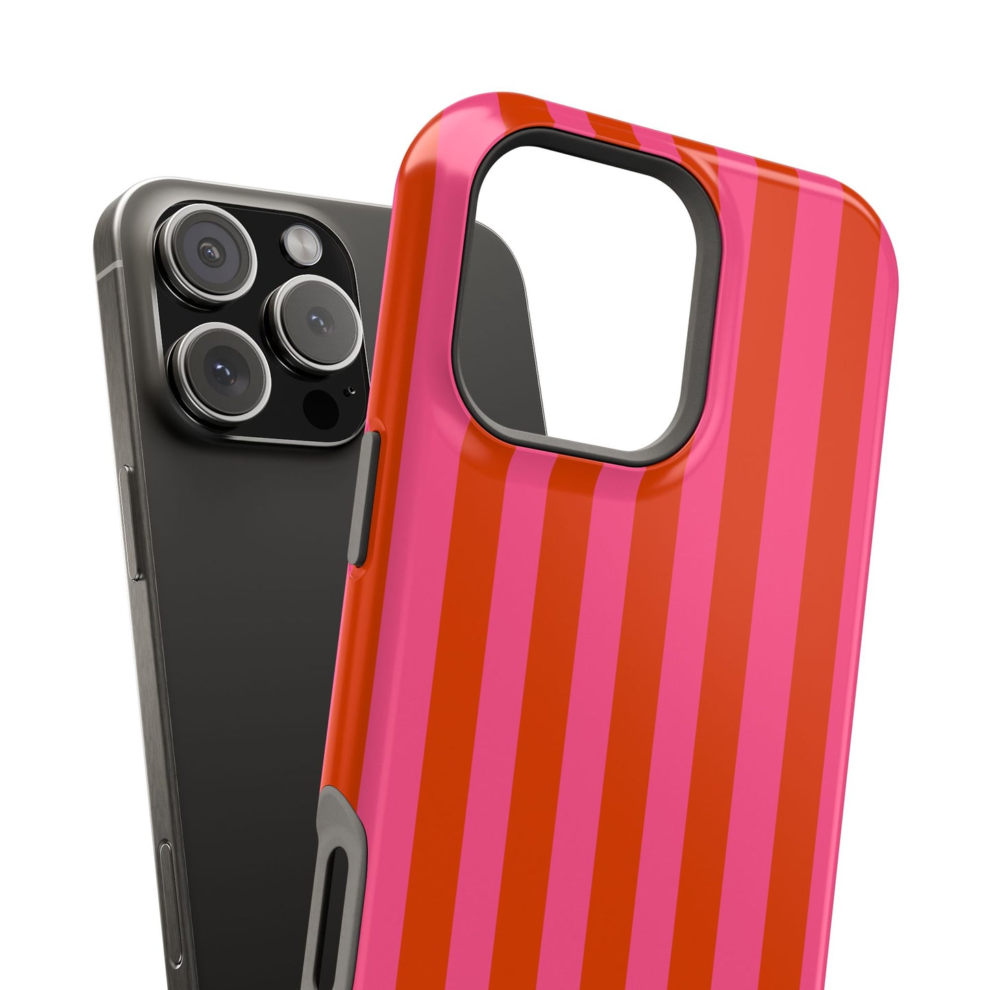 HOT PINK STRIPE MAGSAFE CASE